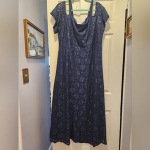 Long Navy Party Dress
